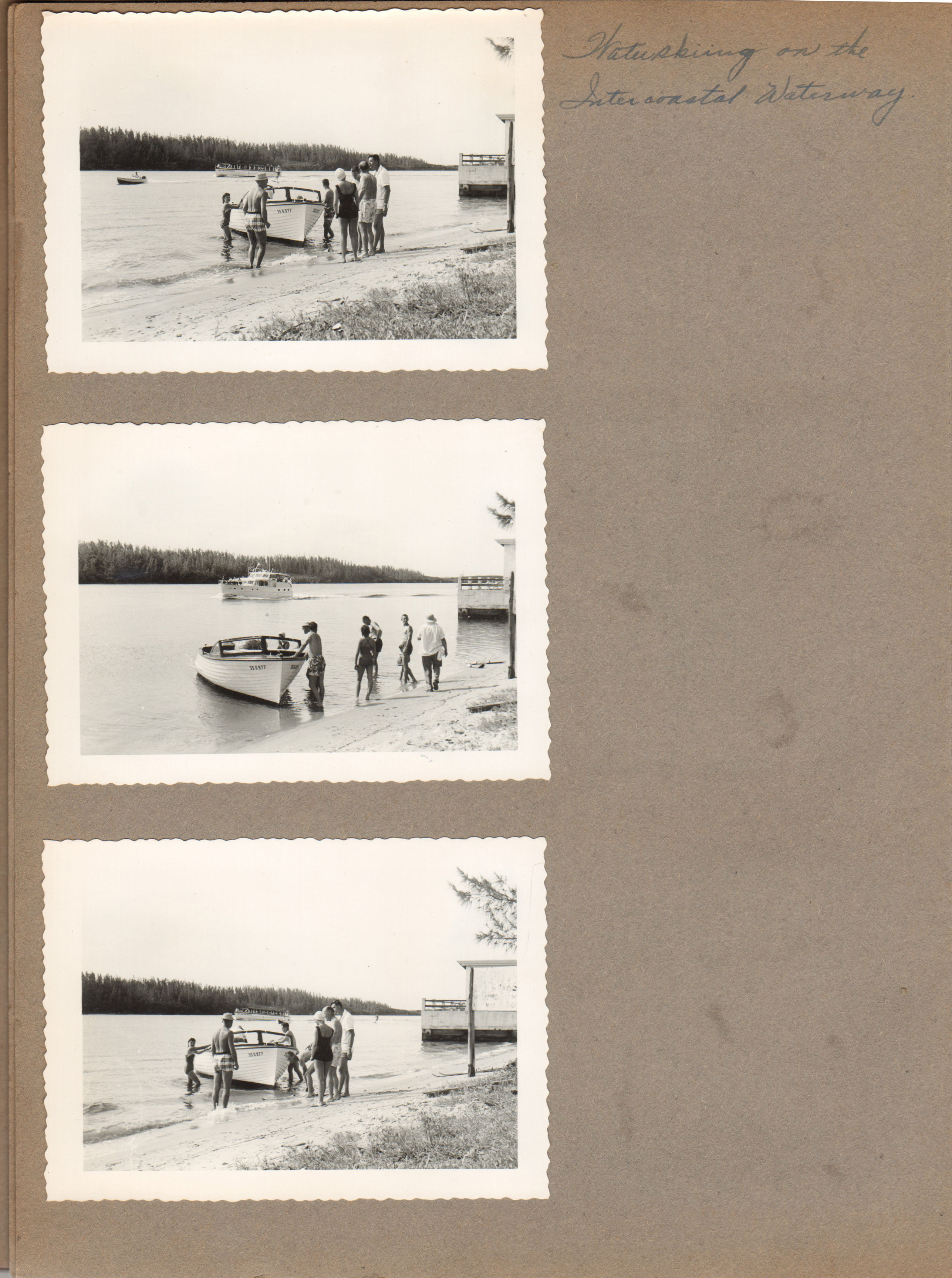 Hollywood Beach Florida - water skiing on Interacoastal Waterway