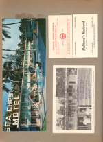 postcard Sea Chest Motel. Business cards - Crystal Freeze Drive-In St Pete. Hubbard's Kubbard Cave City Ky. postcard Crystal Freeze Drive-In St Pete.