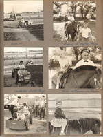 Castleton Fish Fry - Susan on tractor. Susan on Andy's pony. Eddie and Karen on ponies.