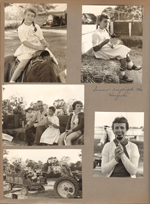 Castleton Fish Fry - Susan on pony, Susan hayride with candy apple. Girstle and Susan on hayride. Patty candy apple.