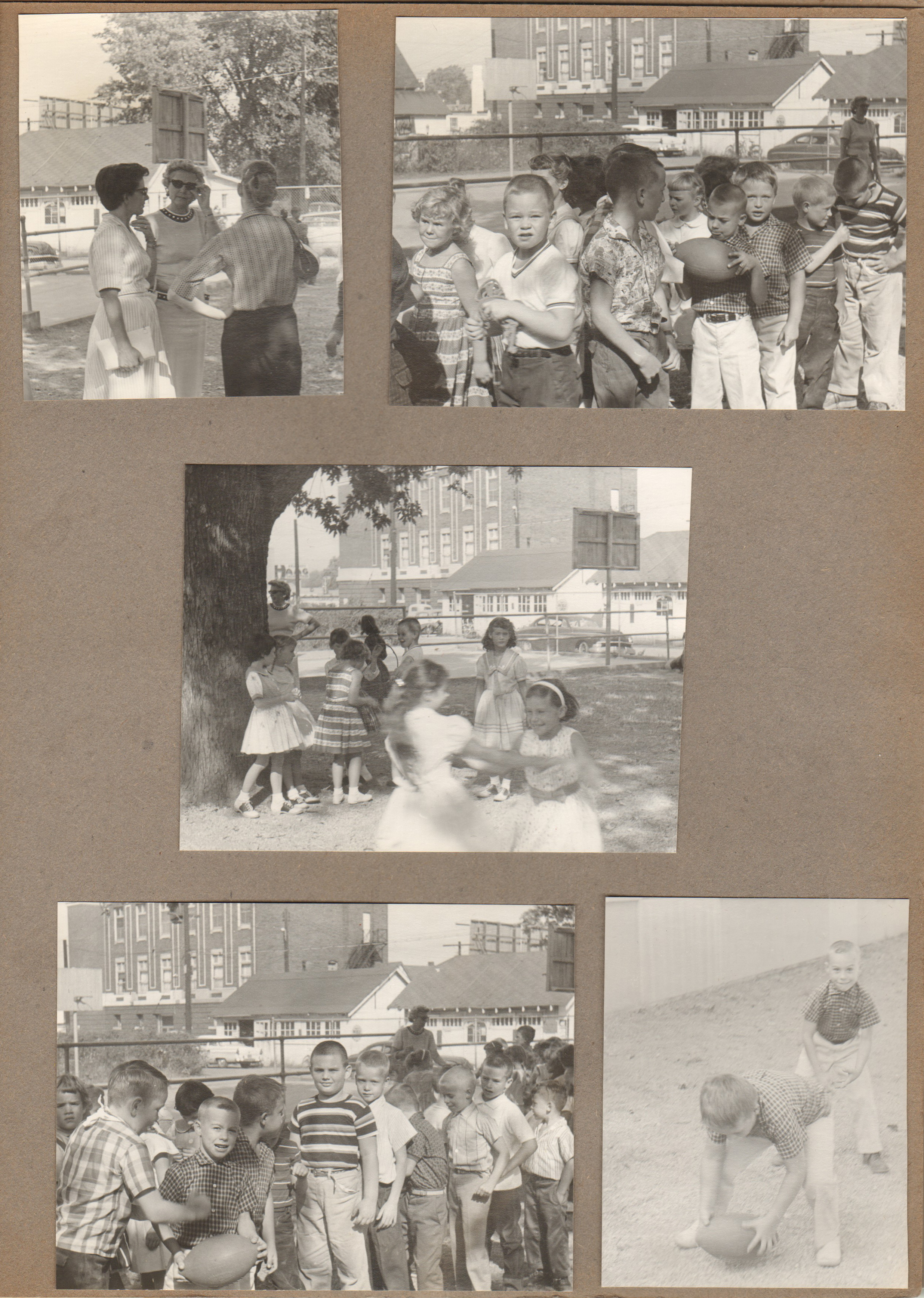School 80 playground - teachers and kids