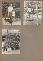 John and Susan. Susan on swing. Huge castor beans at 6122