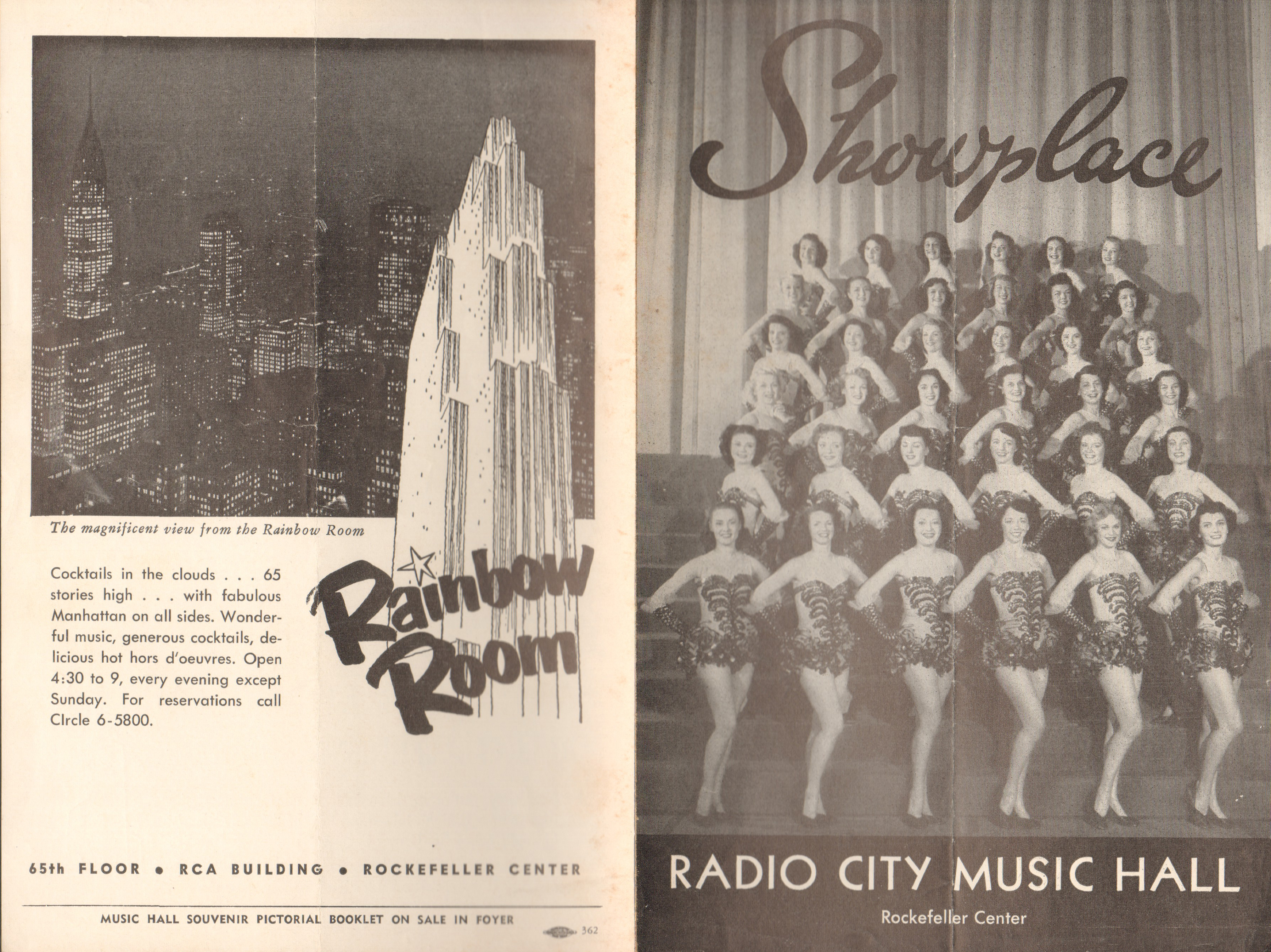 Radio City Music Hall - Showplace - program