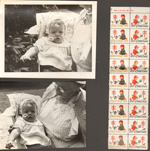 Maybe Cindy with Vonnie. 1959 Christmas seals