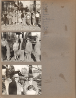 Letsinger reunion (Logansport?) Rosemary, Vonnie, Mutt (Clarence), Betty, Dave, Bonnie, Mary, Mrs McClanahan, Theodore,  Susan, Curt, Fred, Lela, Ann, Jane. Dave, Betty, Vonnie, Theodore, Curt, Mutt. Theodore, Curt, Susan