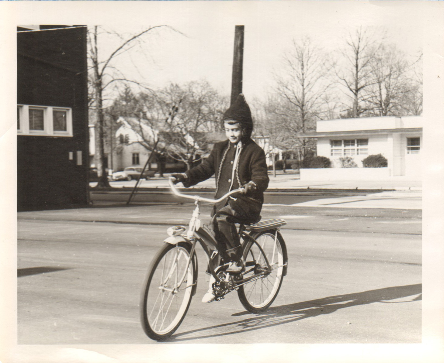 loose photo Susan on bike 61st and College Avenue
