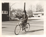 loose photo Susan on bike 61st and College Avenue
