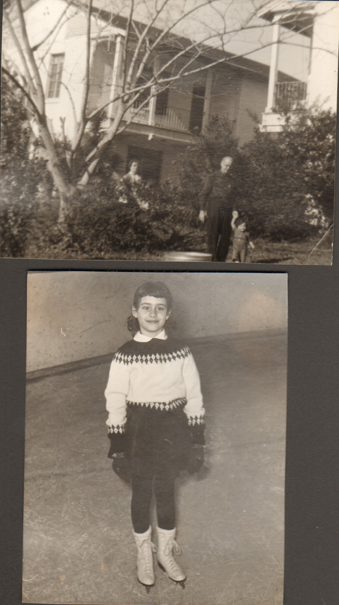 loose pictures - Someone with Cindy. Susan ice skating