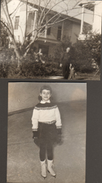 loose pictures - Someone with Cindy. Susan ice skating