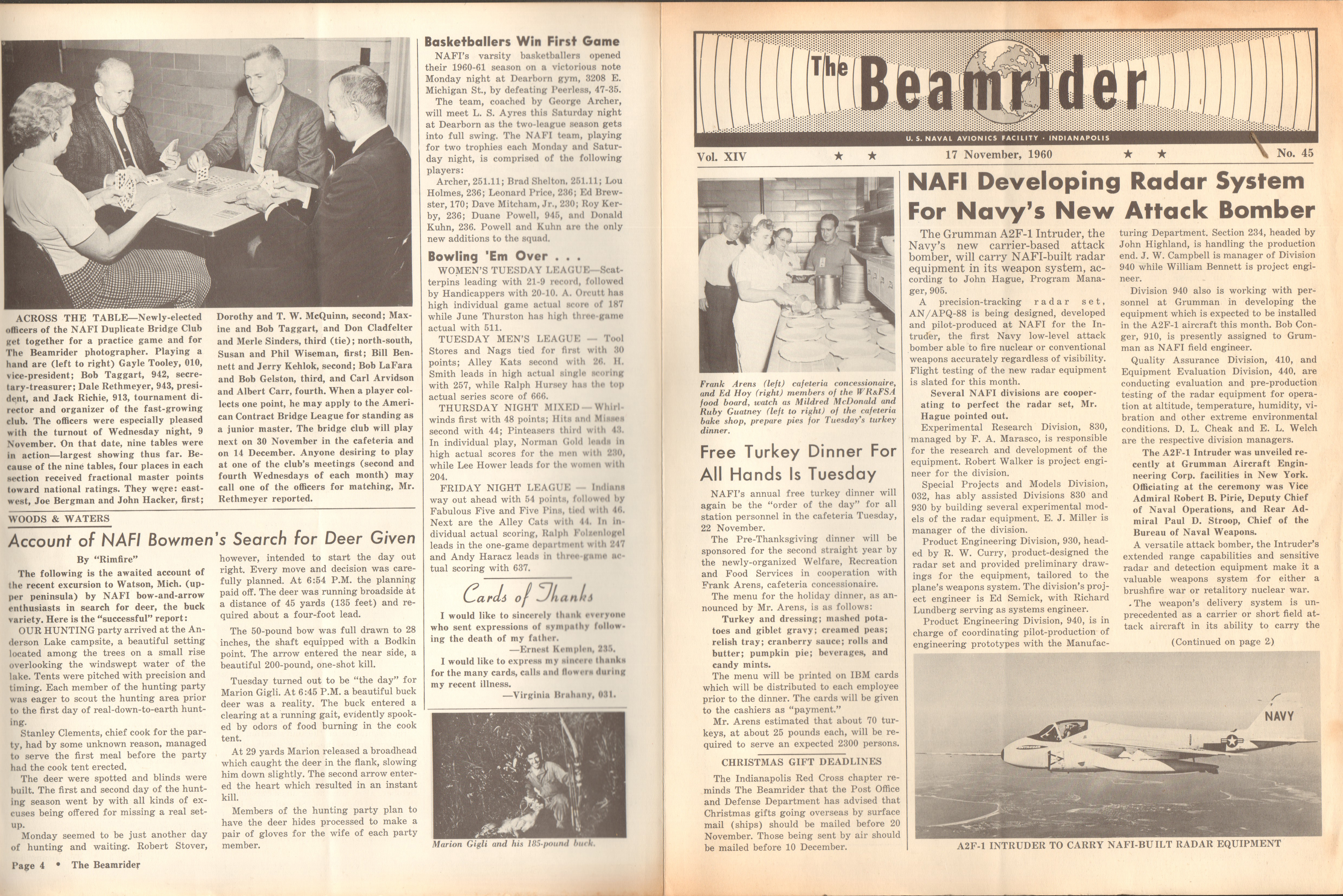 Beamrider - NAFI - 17 Nov 1960 - John Hague, program manager