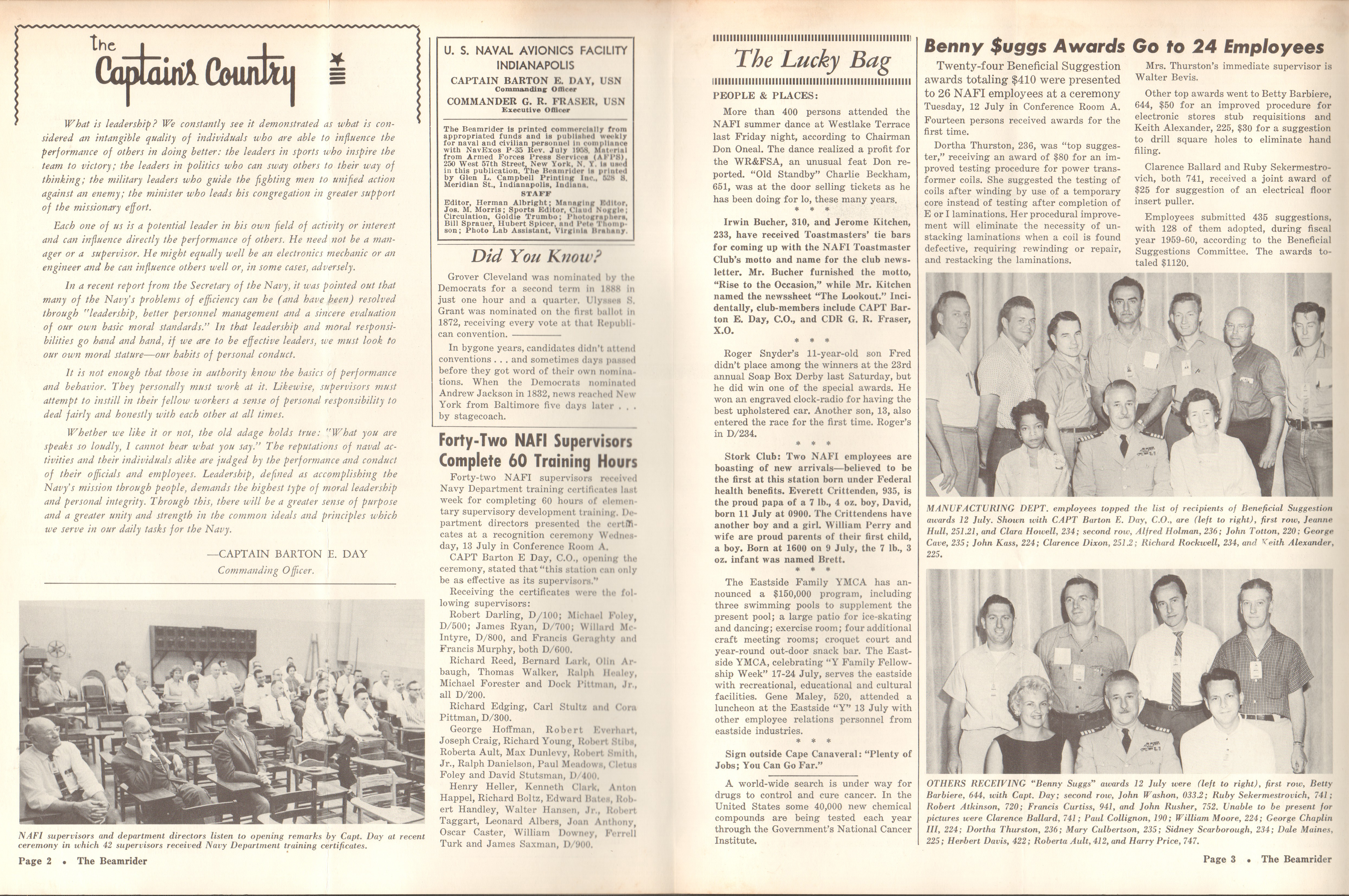 Beamrider - NAFI - 21 July 1960