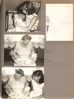 Baby pictures Alan - Susan living room 6122. Ronnie and Alan with Vonnie at 3845. Susan