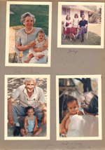 Libby and Carole. Destin Florida. 6122 yard Rosemary, Alan, Susan, John in July 1960