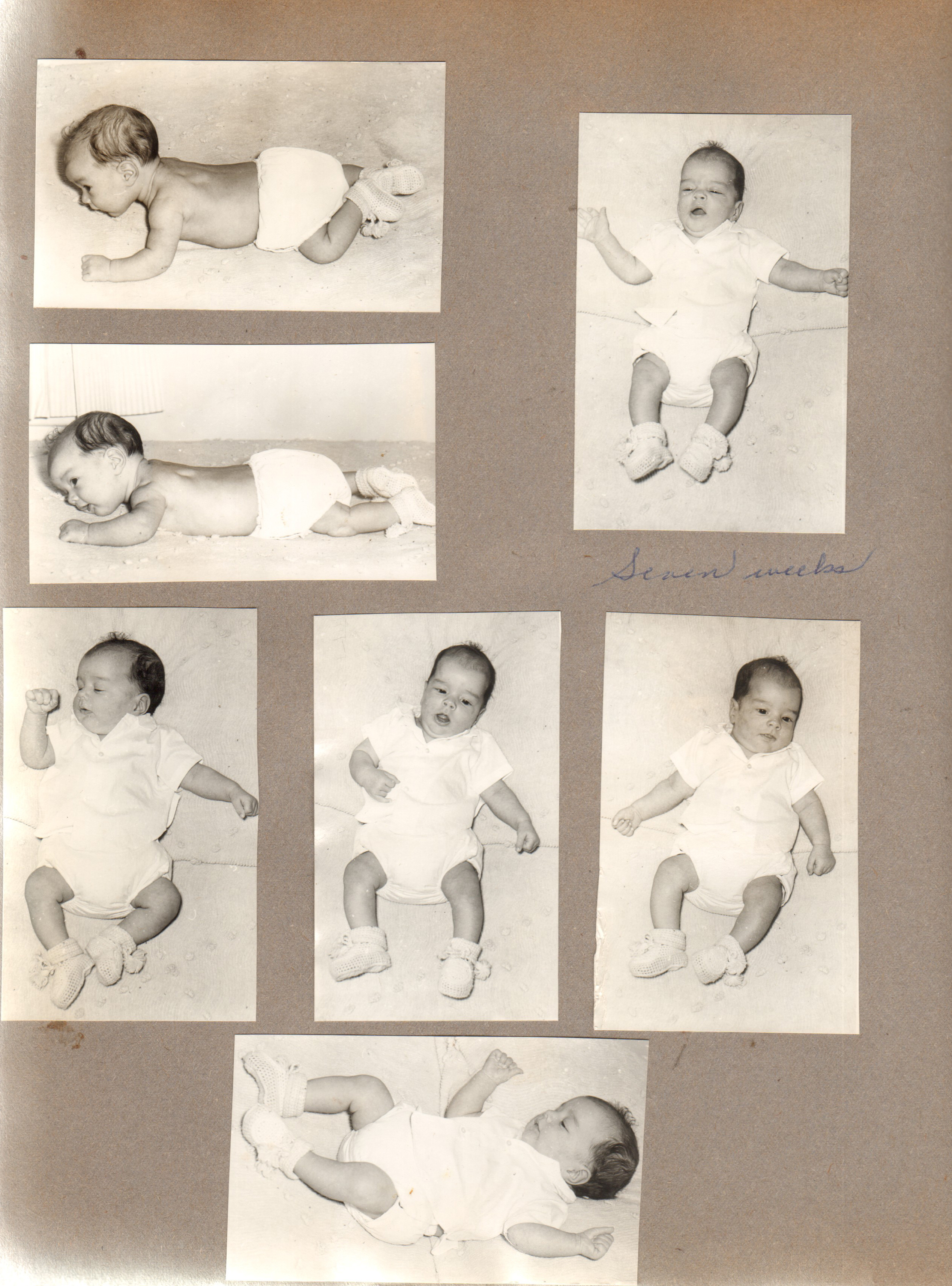 Baby pictures Alan - seven weeks