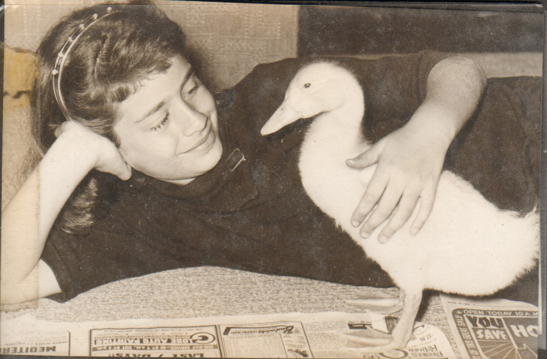 Susan with duck