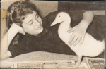 Susan with duck