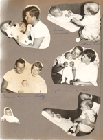 Baby pictures Alan and Ronnie. Dave and Betty. Rosemary