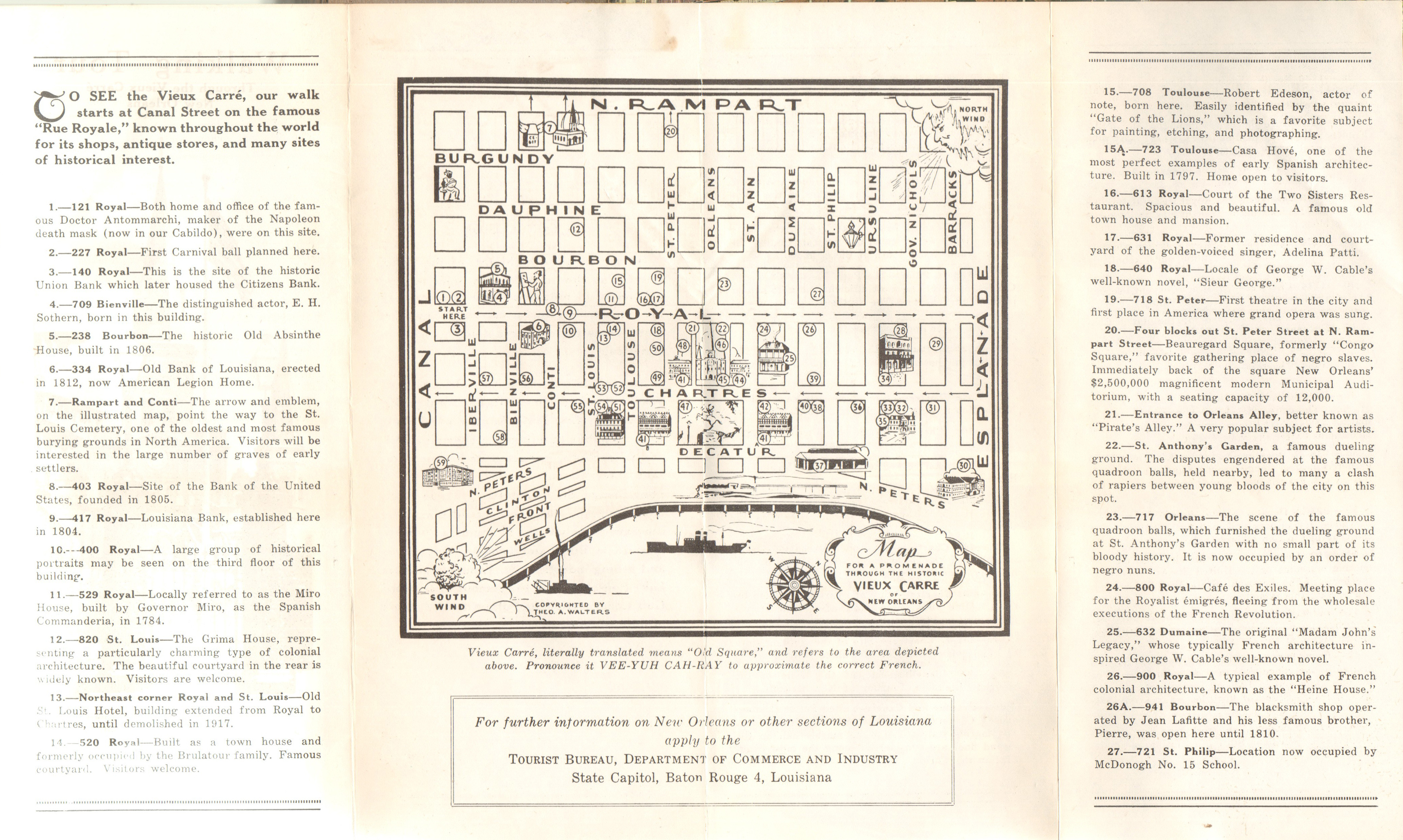Pamphlet Walking Tour New Orleans