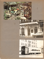 New Orleans. Postcard Court of the Two Sisters Trolley