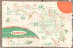 Florida map place mat