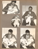 John with baby Alan and baby Ronnie