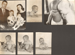 loose portraits - John, Rosemary, Susan, Alan, Princess - Christmas 1960