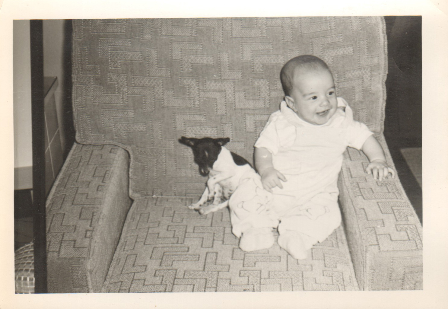 loose photo - Alan in chair with Princess (first)