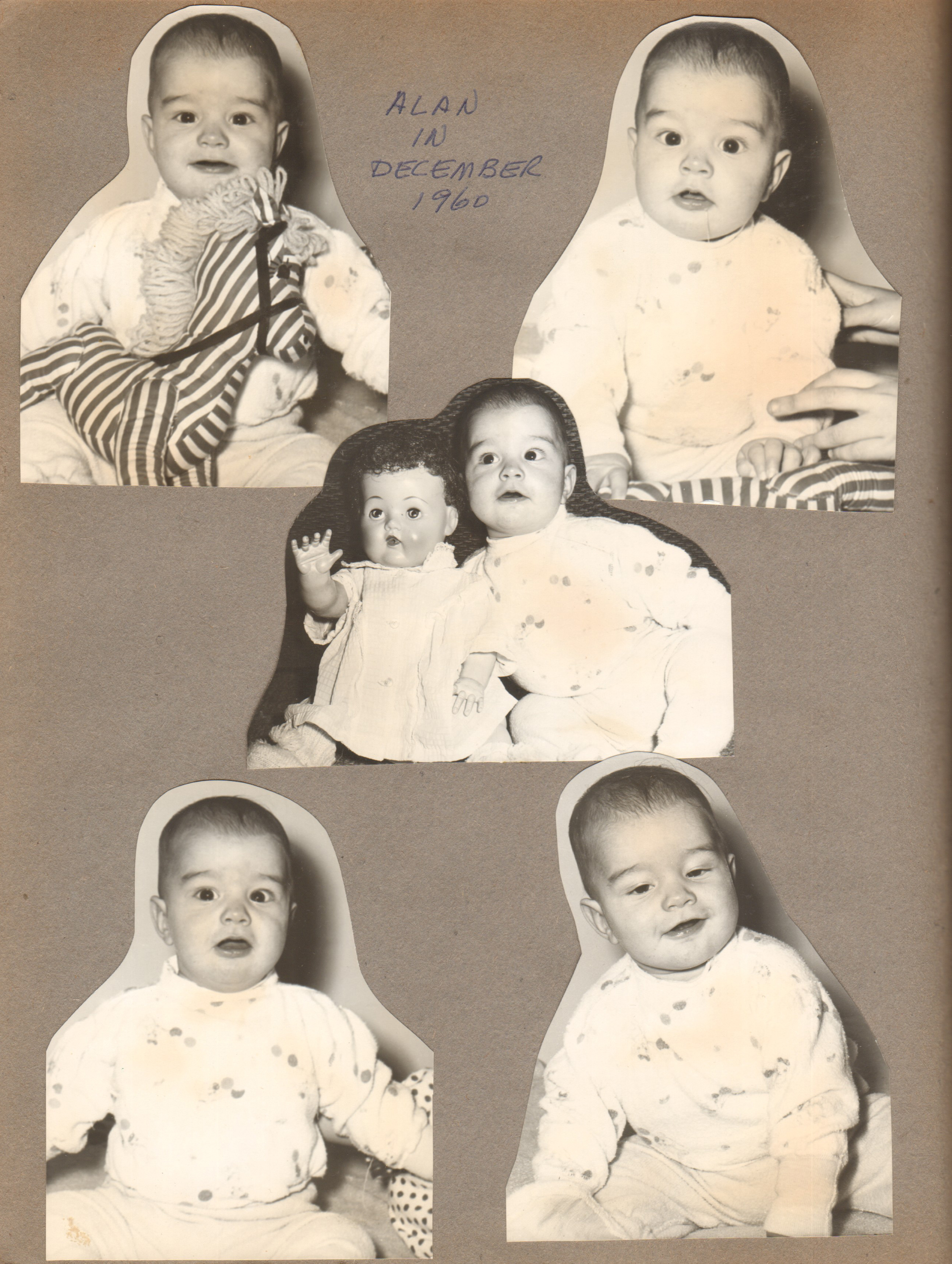 Alan baby pictures December 1960