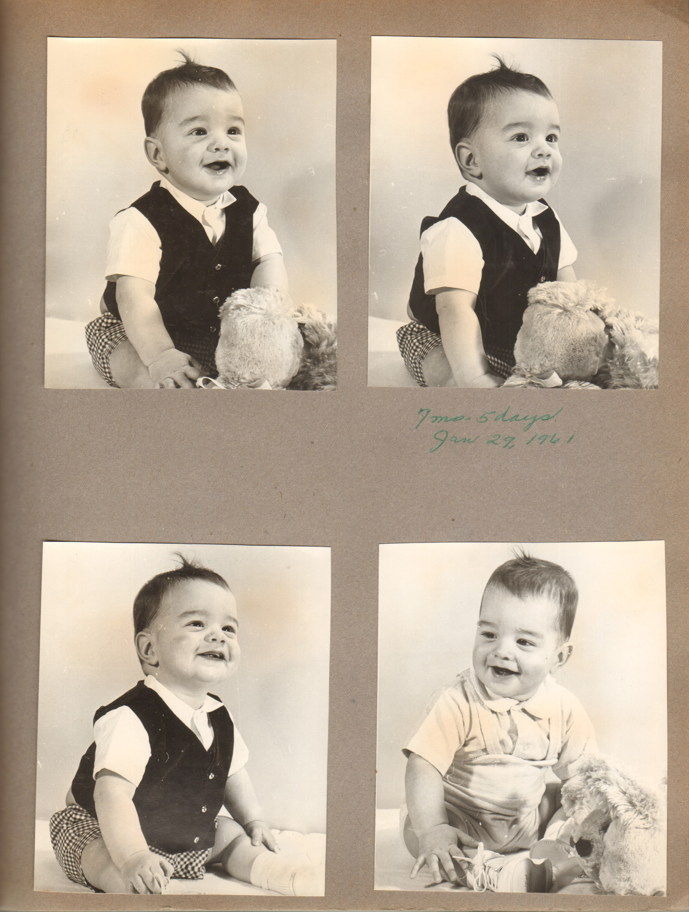 Alan baby pictures - Jan 1961