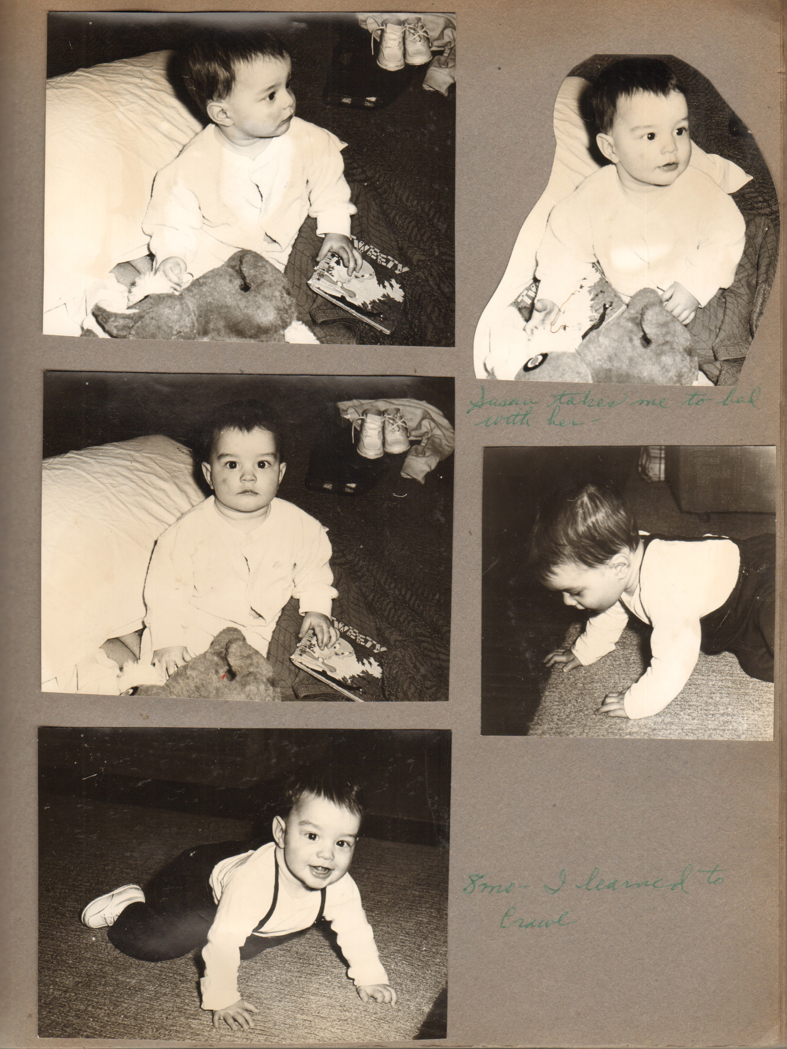 Alan baby pictures - 8 months learned to crawl