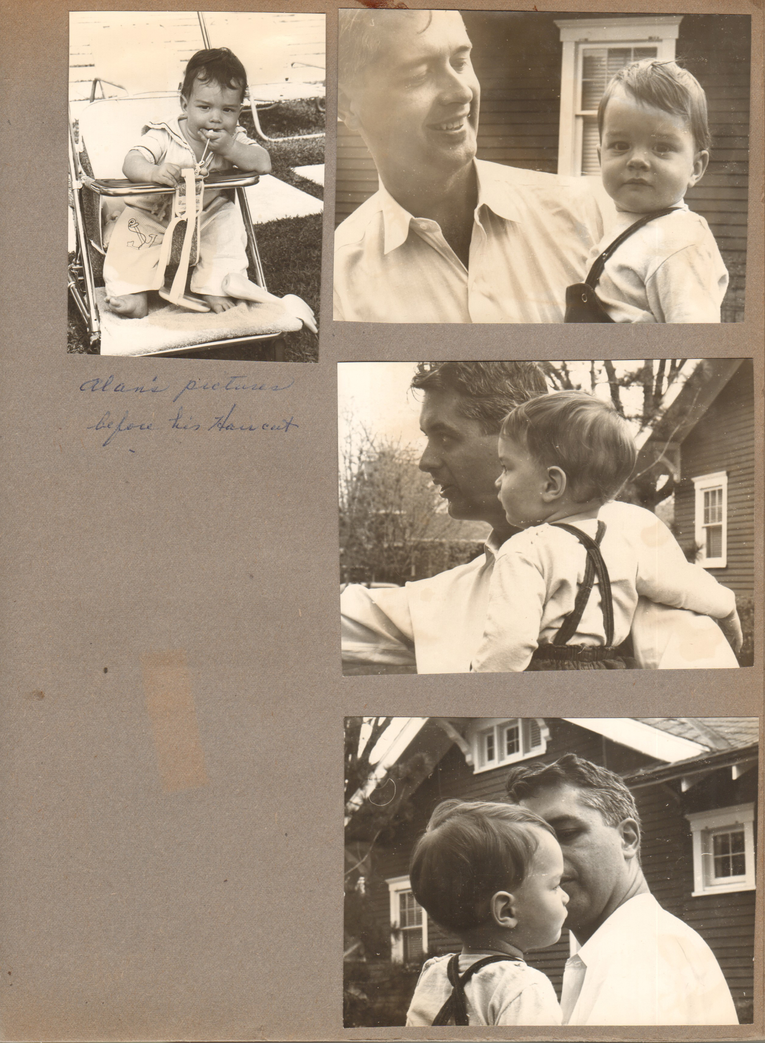 6122 yard - John and Alan - before Alan's first (and last) barber haircut.