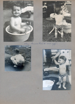 6122 outside -  Alan in tiny tub - Irish Mail Speedster in back.