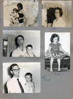 Houston, Texas - pool - Alan Rosemary. John and Alan. Bill and Carole. Helen. Cindy.