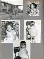 Houston, Texas - Morgans apartment. Cindy is 2 1/2. Carole