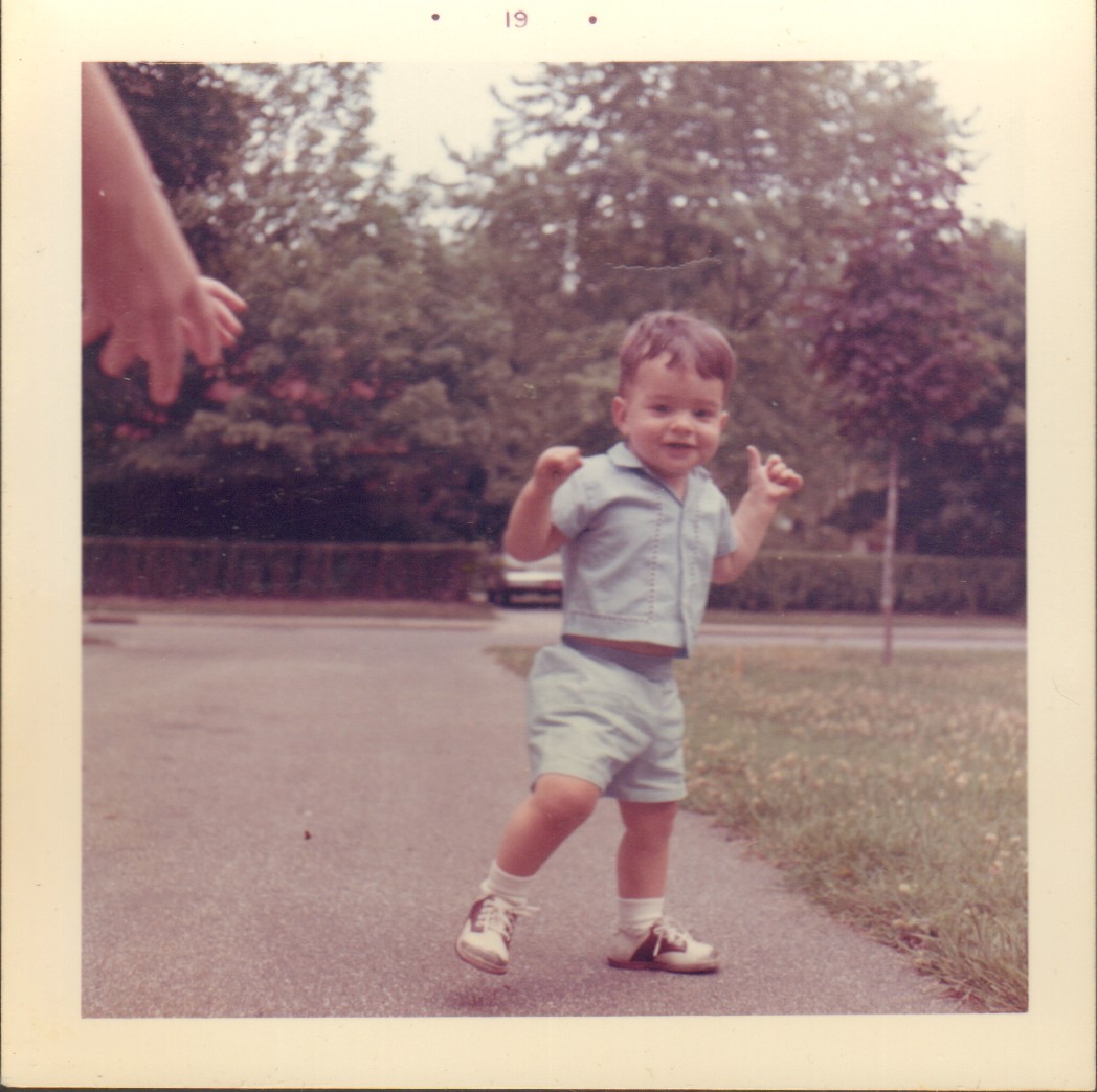loose photo - Alan on driveway walking