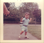 loose photo - Alan on driveway walking