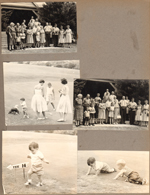 Draper Reunion Bedford 1961 - group. no names. Playing on putting green Ronnie, Alan, Batty, Susan, Rosemary.