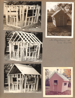 Building the playhouse at 6122 Carrollton