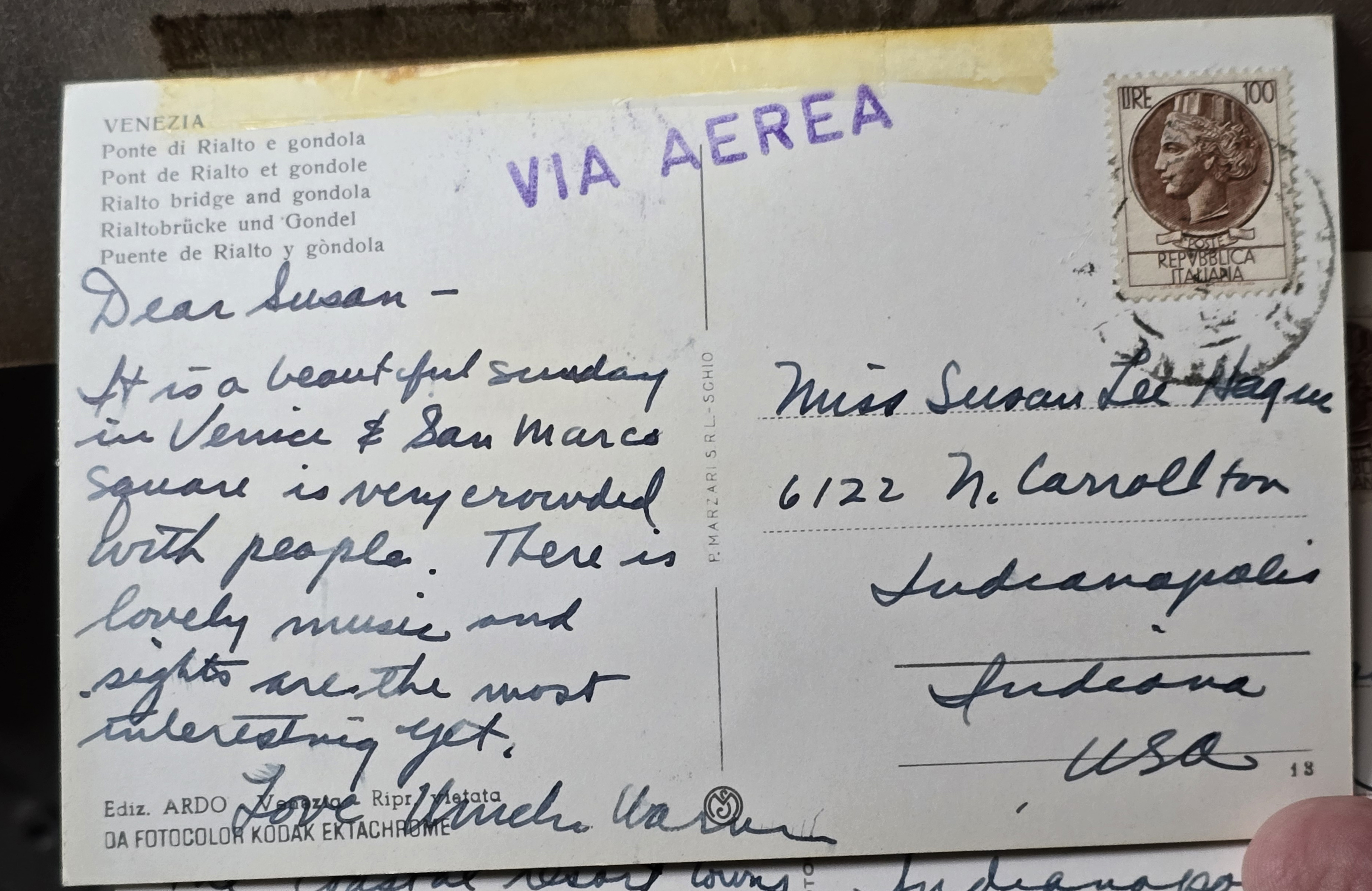 Postcards from Warren - Venezia