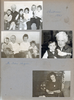 Christmas 1961 - Eddie, Helen, Alan, Susan, Girstle, Karen. Eddie, Glen, Patty, Karen. Alan and Helen. Rosemary.