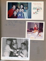 Christmas cards -  The Flemings. The Edelmans. Ronnie with turkey