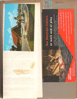 Postcard - Seminole Okalee Indian Village, Hollywood, Florida. Seminole Indian Village brochure. Ticket stub.