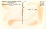Postcard back P41212 - Seminole Okalee Indian Village