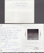 note to the Hagues - film of flower - The Salter Family