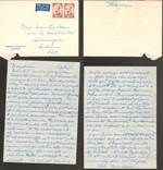 Letter from Warren to Susan about visiting The Salminens in Finland.