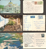 Postcards - From Helen and Bill. From Warren and Salminens. From Warren KLM.