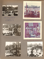Glendale Mall circus - horses. Elephants. Lou Ann and Jayne Snodgrass, Alan and Susan at the circus.