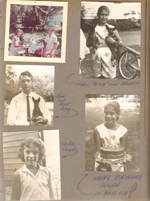 Carol Vaught and Susan in yard. Susan, Petey and Princess. John and Prince Petey. Carol Vaught. Happy Birthday Susan 10 years old.