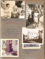 Grand-daddy (Curt) Letsinger, Alan, Libby and Mink Morgan, Susan - we met at Dave's station. Visit to Cleveland and Ruth Salter's home - Ruth and Rosemary.