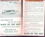 Niagra Falls Maid of the Mist ticket